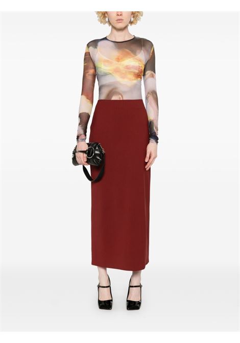 Mugler x Ambera Wellmann Sunset printed top