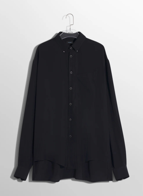 black pierced shirt