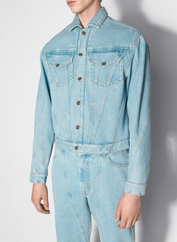 blue denim jacket