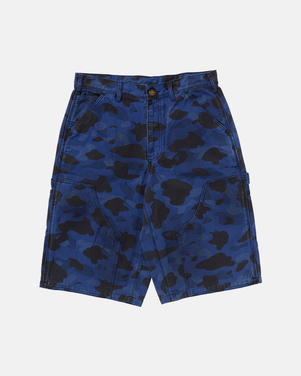 SHORT JEAN DOUBLEKNEE RELAX F:BLEU MARINE