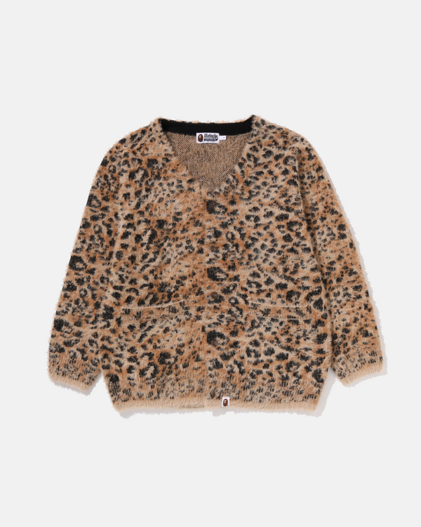 CARDIGAN WILD LEOPARD PATTERN:BEIGE