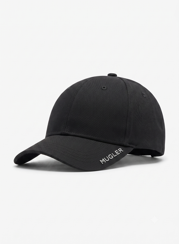 black mugler cap
