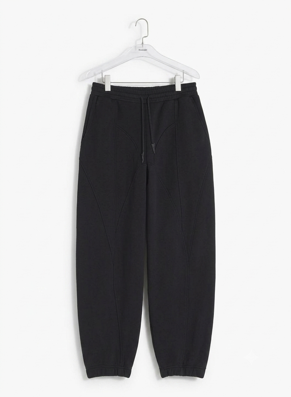 black light fleece track pants