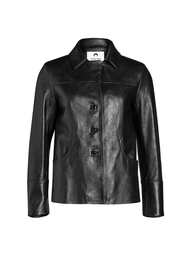 Regenerated Moonogram Leather Jacket