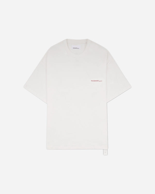 OAMC Peacemaker Oversize Tee Keys Print White T-Shirts Top PCM3OT02LJE002001 WHITE
