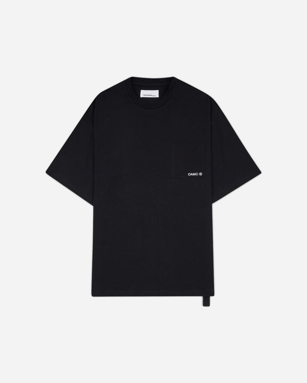 OAMC Peacemaker Pocket Tee Stencil Print Black T-Shirts Top PCM3OT03DJE001099 BLACK
