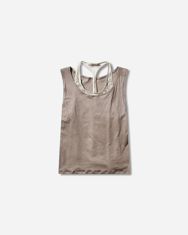 Our Legacy Wmns Swim Tank Velvet Sand Airveil Cotton T-Shirts Top W2266SV 001