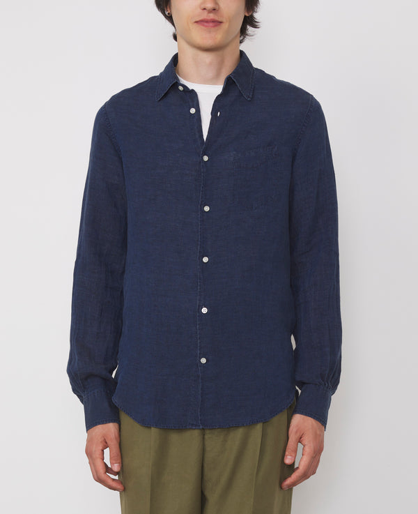 BENOIT SHIRT ITL INDIGO LINEN