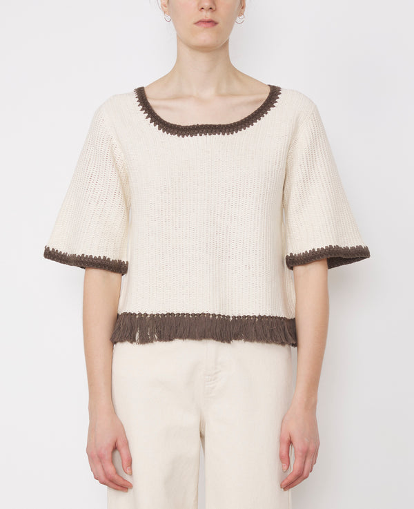 OLYMPE KNT CNECK CROCHET