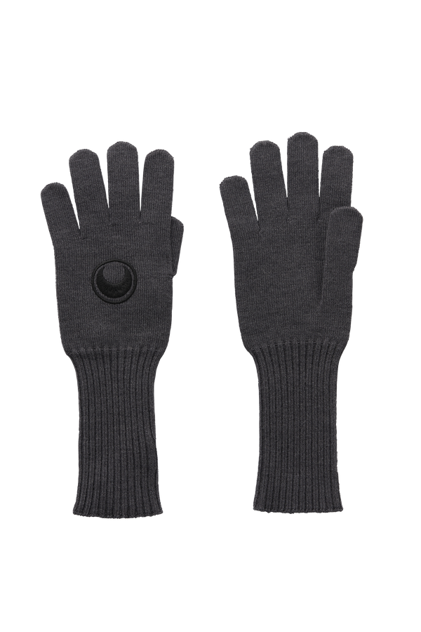 Moon Logo Knit Long Gloves