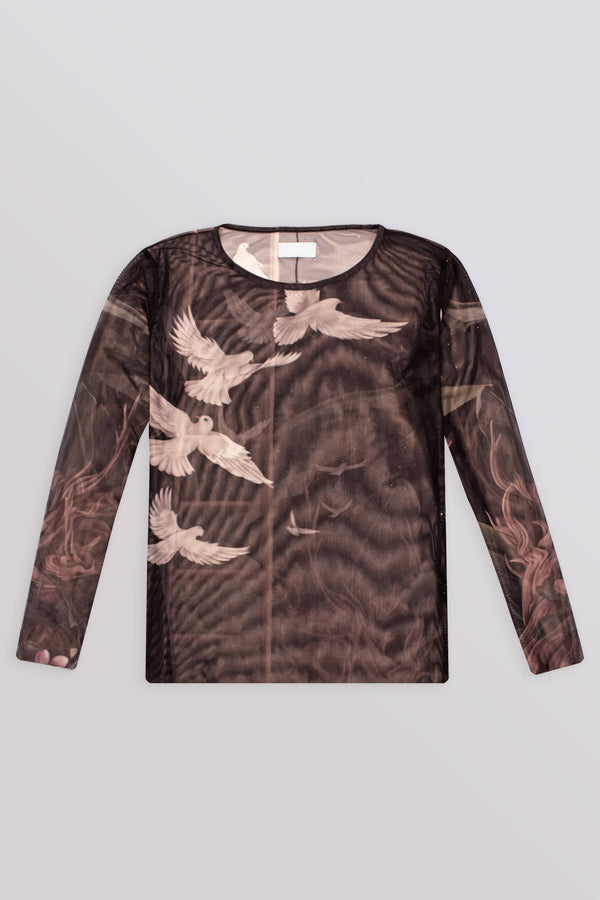 Flying Dove Mesh Shirt