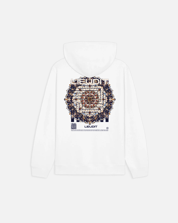 Hoodie Kilim White