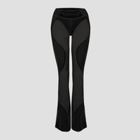 Flock Mesh Sport Flared Pants