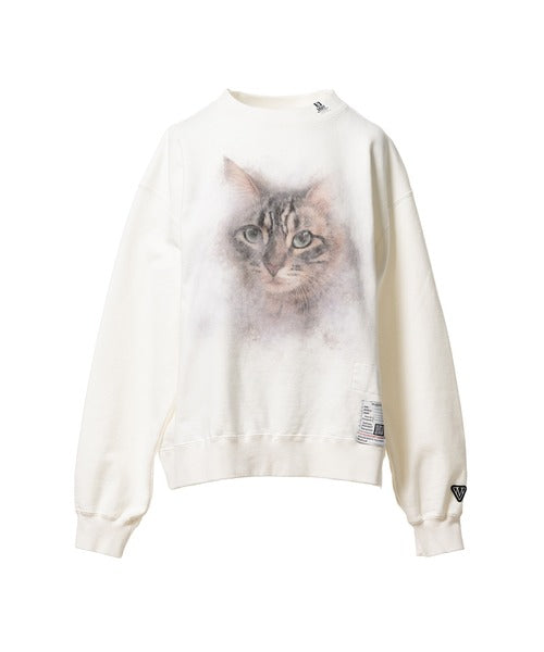 Sweatshirt imprimé chat