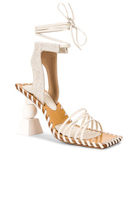 LES SANDALES VALERIE HAUT OFF-WHITE