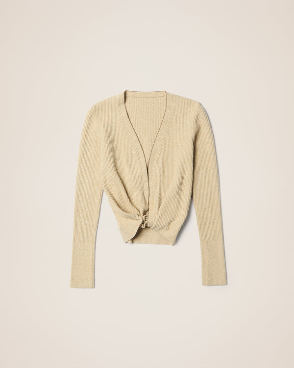 LE GILET NOUE BEIGE