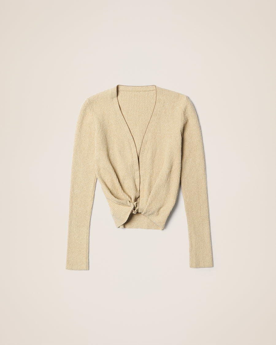LE GILET NOUE BEIGE