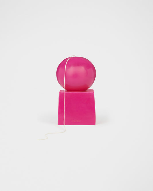 LA BOUGIE ROND CARRÉ DARK PINK