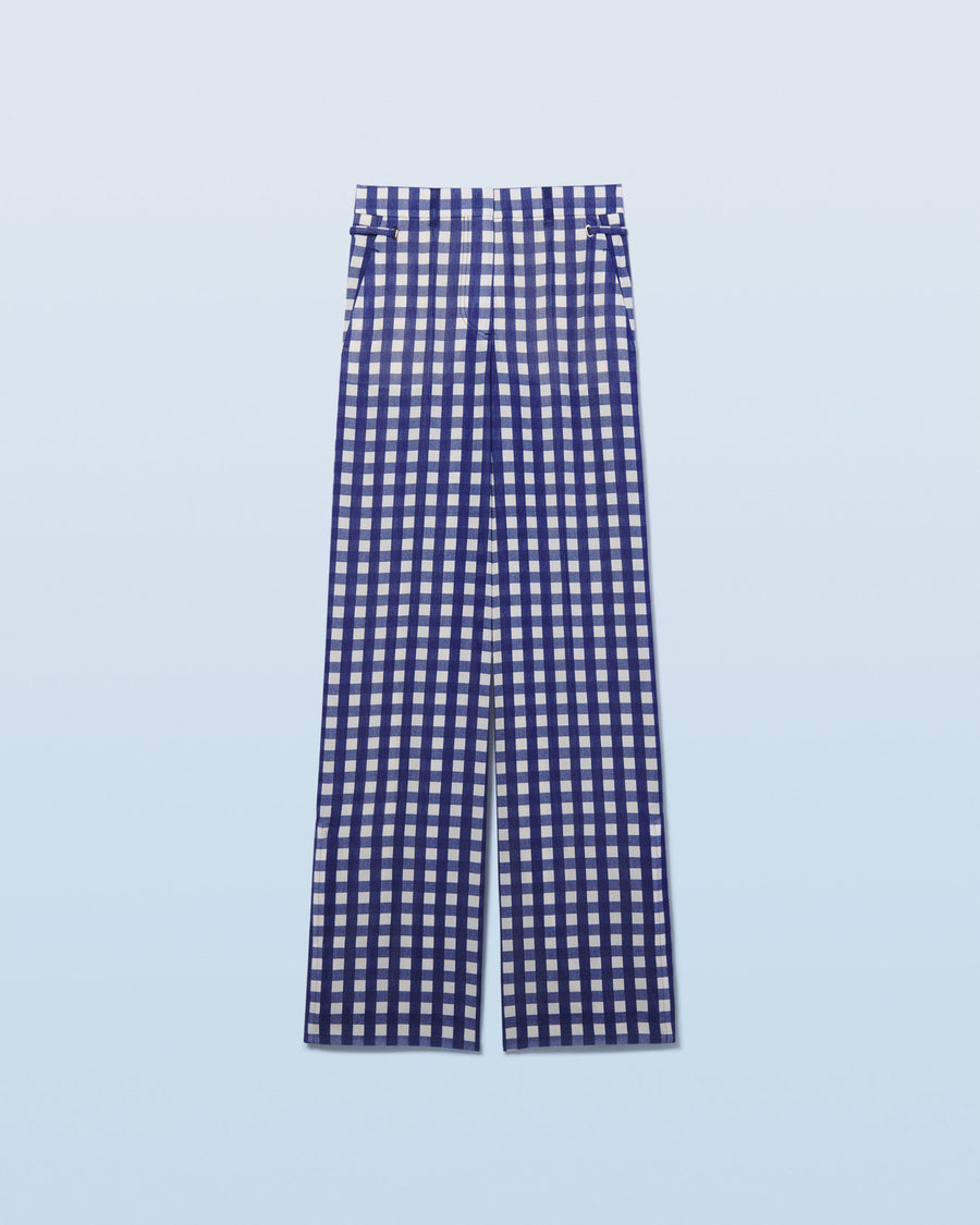 LE PANTALON MARINO NAVY CHECKS
