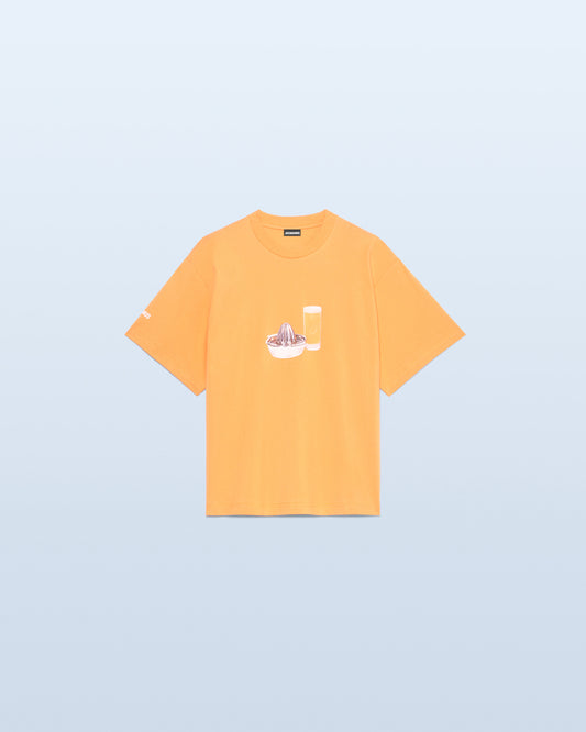 LE TSHIRT SUCCO PRINT ORANGE JUICE ORANGE