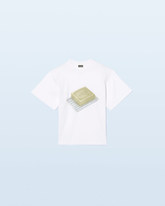 LE TSHIRT SAVON PRINT GREEN SOAP WHITE