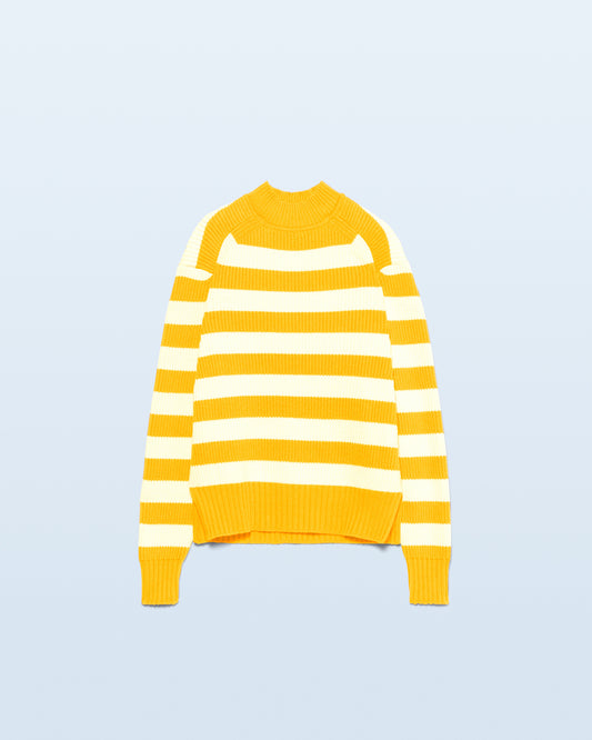 LA MAILLE RAYURES MULTI-ORANGE