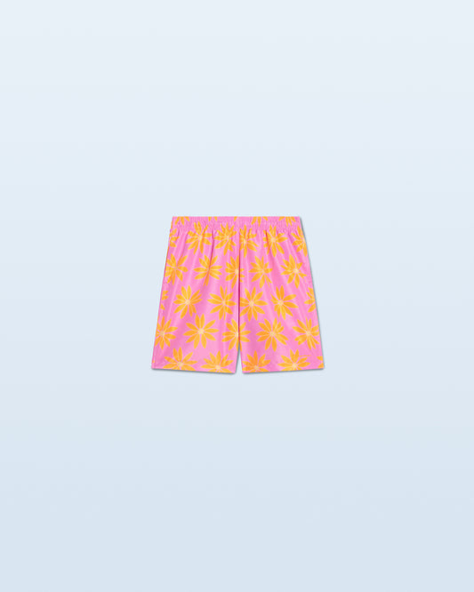 LE MAILLOT PEINTURE PRINT ORANGE/PINK FLOWERS