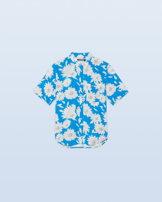 LA CHEMISE MELO PRINT WHITE/BLUE FLOWERS