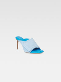 LES MULES AQUA BLUE