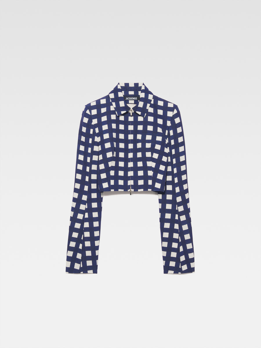 LA VESTE LIMAO NAVY CHECKS