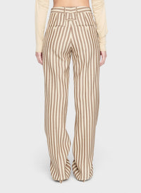 LE PANTALON CAMARGUE	BEIGE BROWN STRIPES