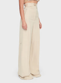 LE PANTALON SANTON DARK BEIGE