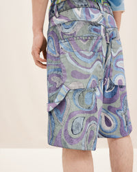 LE SHORT PANNI	PRINT FADED PAISLEY