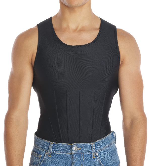 Corseted tank top