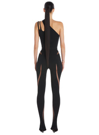 Asymmetric shoulder bodysuit