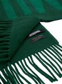 L'ECHARPE JACQUEMUS DARK GREEN