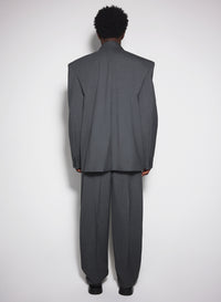 Grey oversized tailored jacket