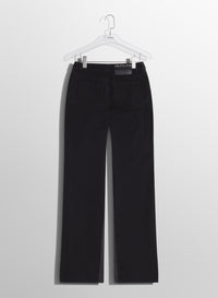 bi-tone black straight leg jeans