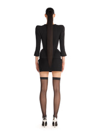 structured mini skirt