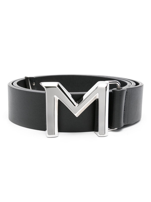 black leather belt