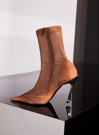Cinnamon mesh Fang 95 ankle boots