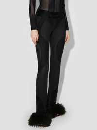 Flock Mesh Sport Flared Pants