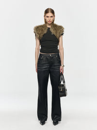 Fur Bolero Top