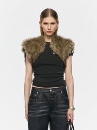 Fur Bolero Top