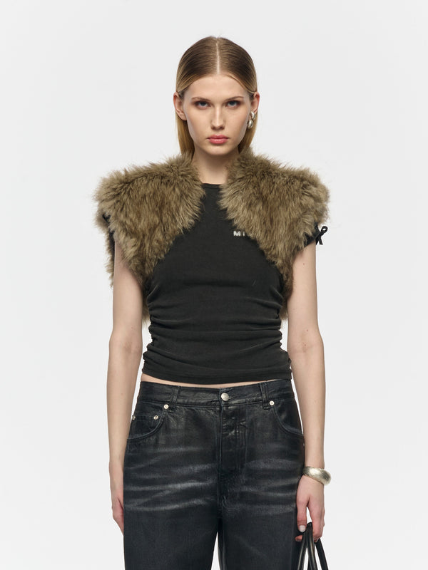 Fur Bolero Top