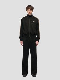 Faux Suede Track Jacket