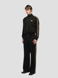 Faux Suede Track Jacket