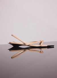 nude leather knotted flat sandals