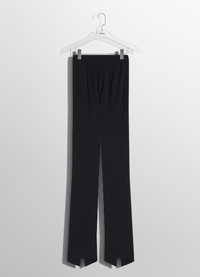 black pierced pants