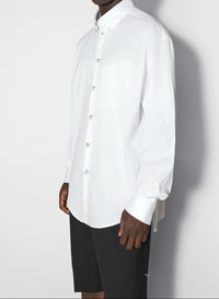 pinstripe pierced shirt